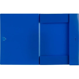 Папка с клапаном Attache A4 10 мм пластиковая до 100 листов синяя (толщина обложки 0.5 мм)