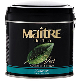 Чай листовой зеленый Maitre Наполеон 100 г (сливки) фото Чай листовой зеленый Maitre Наполеон 100 г (сливки)