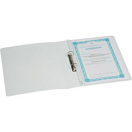 Папка на 2-х кольцах Attache Selection Fluid 35 мм голубая до 300 листов (пластик 0.5 мм)