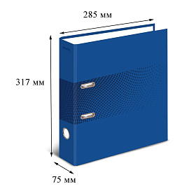 Папка-регистратор Attache Digital 75 мм синяя ламинированный картон/бумага