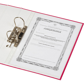 Папка-регистратор Attache Digital 75 мм розовая ламинированный картон/бумага