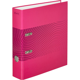 Папка-регистратор Attache Digital 75 мм розовая ламинированный картон/бумага