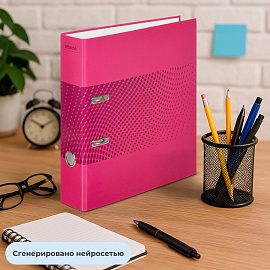 Папка-регистратор Attache Digital 75 мм розовая ламинированный картон/бумага