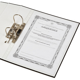 Папка-регистратор Attache Digital 75 мм чёрная ламинированный картон/бумага