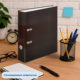 Папка-регистратор Attache Digital 75 мм чёрная ламинированный картон/бумага