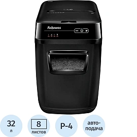 Шредер (уничтожитель документов) Fellowes AutoMax 150C 4-й уровень секретности объем корзины 32 л