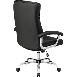 Кресло для руководителя Easy Chair 586 TPU чёрное (экокожа, металл)