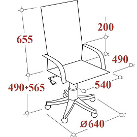 Кресло для руководителя Easy Chair 586 TPU чёрное (экокожа, металл)