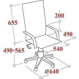 Кресло для руководителя Easy Chair 586 TPU чёрное (экокожа, металл)