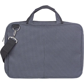 Сумка для документов и ноутбука Алекс серая из полиэстера (587) фото Сумка для документов и ноутбука Алекс серая из полиэстера (587)