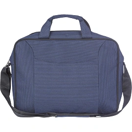 Сумка для документов и ноутбука Алекс синяя из полиэстера (650) фото Сумка для документов и ноутбука Алекс синяя из полиэстера (650)
