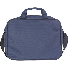Сумка для документов и ноутбука Алекс синяя из полиэстера (650) фото Сумка для документов и ноутбука Алекс синяя из полиэстера (650)