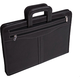 Сумка-папка деловая Алекс Гамма из искусственной кожи черного цвета (118/м) фото Сумка-папка деловая Алекс Гамма из искусственной кожи черного цвета (118/м)