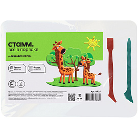 Доска для лепки А4, 280х200 мм, белая, 2 стека, НЛ25 фото Доска для лепки А4, 280х200 мм, белая, 2 стека, НЛ25