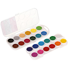 Краски акварельные медовые Гамма Мультики 24 цвета фото Краски акварельные медовые Гамма Мультики 24 цвета