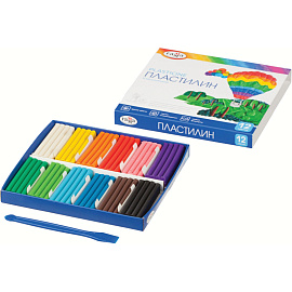 Пластилин классический Гамма Классический 12 цветов 240 грамм фото Пластилин классический Гамма Классический 12 цветов 240 грамм