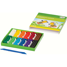 Пластилин восковой Гамма Пчелка 12 цветов 180 грамм фото Пластилин восковой Гамма Пчелка 12 цветов 180 грамм