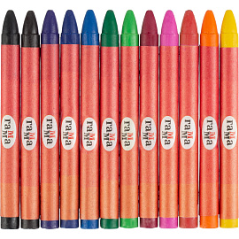 Мелки восковые Гамма Мультики круглые 12 цветов