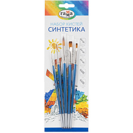 Набор кистей Гамма синтетика (5 штук в наборе)