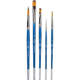 Набор кистей Гамма синтетика (5 штук в наборе)