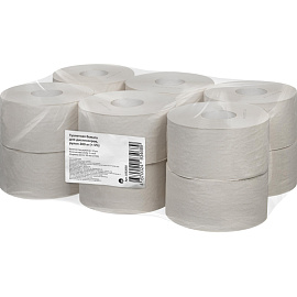 Бумага туалетная рулонная Выбор есть T2 1-слойная цвет натуральный белый 12 рулонов по 200 метров (1052058)