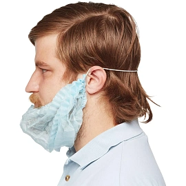 Набородник одноразовый SMZ голубой 100 штук в упаковке