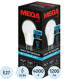 Лампа светодиодная ProMega jet А 15 Вт E27 4000 К 1200 Лм