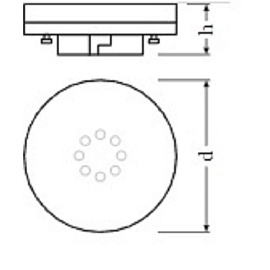 Лампа светодиодная Osram 7 Вт GX53 GX 4000 К 550 Лм матовая (4058075106666)