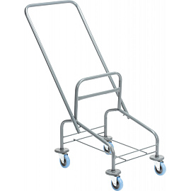 Тележка уборочная одноведерная 25л отжим, контейнер, мет.каркас ТК722