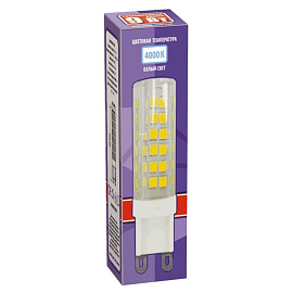 Лампа светодиодная JazzWay Pled 9 Вт G9 (JC, 4000 К, 590 Лм, 5001008)