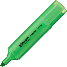 Текстовыделитель Комус Legend зеленый (толщина линии 1-5 мм)