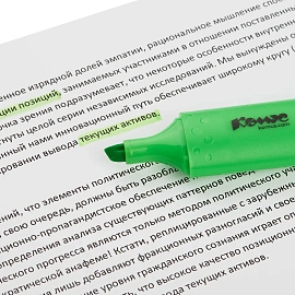 Текстовыделитель Комус Legend зеленый (толщина линии 1-5 мм)