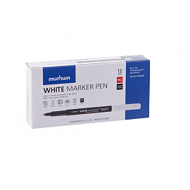 Маркер перманентный MunHwa белый (толщина линии 0,8-1,2 мм) круглый наконечник фото Маркер перманентный MunHwa белый (толщина линии 0,8-1,2 мм) круглый наконечник