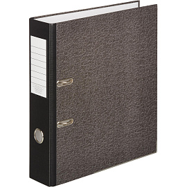 Папка-регистратор Attache 75 мм чёрная бумага с защитным уголком