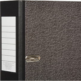 Папка-регистратор Attache 75 мм чёрная бумага с защитным уголком