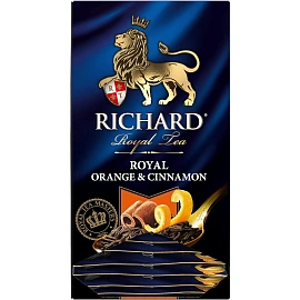 Чай черный Richard Royal Orange & Cinnamon 25 сашет (корица, апельсин)