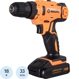 Дрель-шуруповерт аккумуляторная Вихрь ДА-18Л-2 (72/14/16)