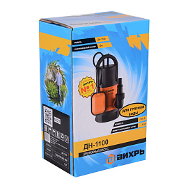 Насос дренажный для грязной воды Вихрь ДН-1100 (68/2/7) фото Насос дренажный для грязной воды Вихрь ДН-1100 (68/2/7)