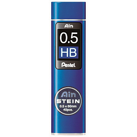 Стержень микрографический HB 0.5 мм Pentel (40 грифелей)