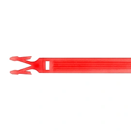 Пломба пластиковая номерная 220 мм красная (50 штук в упаковке)