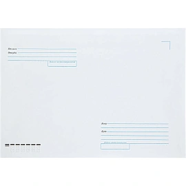 Конверт ForPost C4 90 г/кв.м Куда-Кому белый стрип с внутренней запечаткой (250 штук в упаковке)