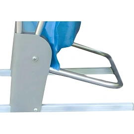 Держатель мусорных пакетов Все для уборки с педалью металл, серебристый фото Держатель мусорных пакетов Все для уборки с педалью металл, серебристый