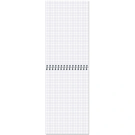 Блокнот Микровельвет А5 50 листов бордовый в клетку на спирали (130х200 мм)