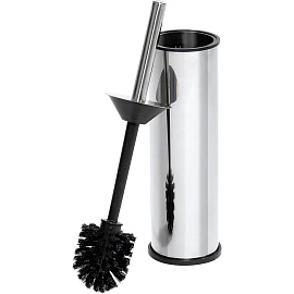 Ёршик для унитаза Luscan с подставкой из нержавеющей стали цилиндрический серебристый