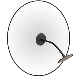 Зеркало круглое противокражное обзорное 510 мм с черным квитомвнутреннее