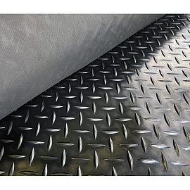 Покрытие напольное грязезащитное резиновое 100 см х 10 м черное