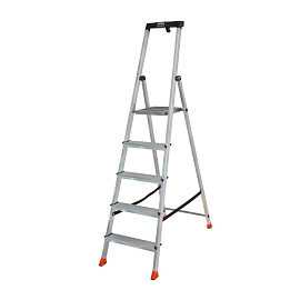 Стремянка алюминиевая 5 ступеней Krause Safety 128959