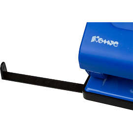 Дырокол Комус Vigor 6365 до 40 листов синий с линейкой фото Дырокол Комус Vigor 6365 до 40 листов синий с линейкой