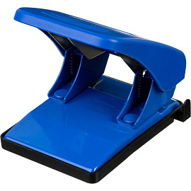 Дырокол Комус Vigor 6365 до 40 листов синий с линейкой фото Дырокол Комус Vigor 6365 до 40 листов синий с линейкой