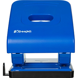 Дырокол Комус Vigor 6365 до 40 листов синий с линейкой фото Дырокол Комус Vigor 6365 до 40 листов синий с линейкой